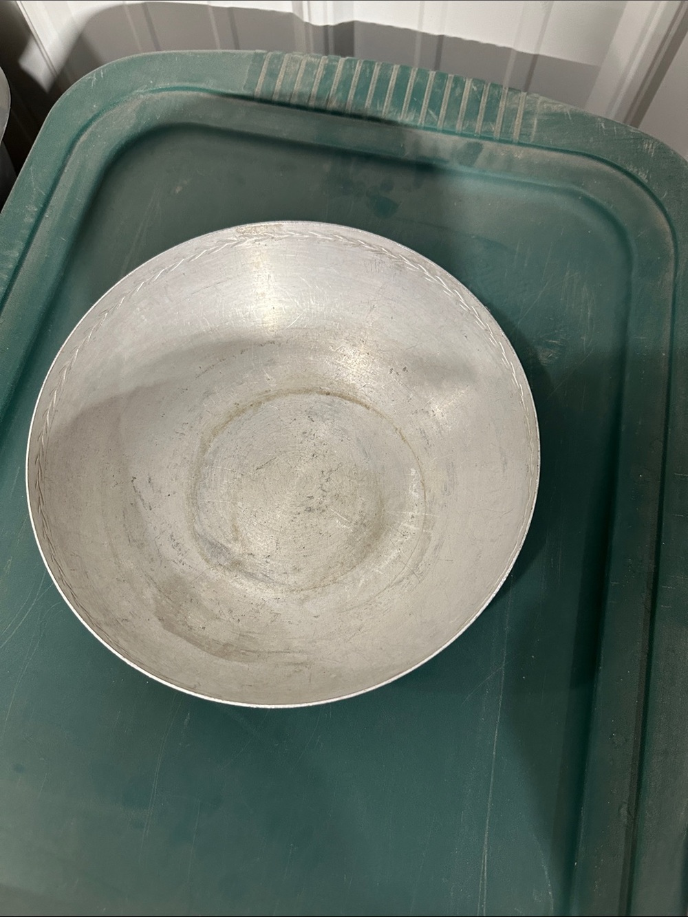 Metal Mixing Bowl - Silver Finish